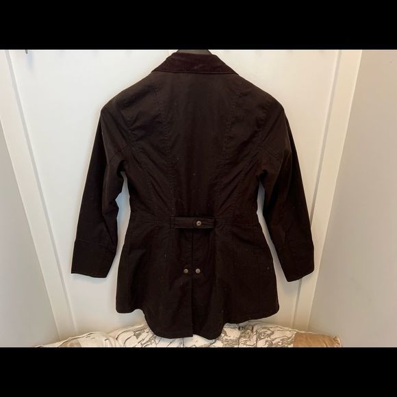 Barbour Holsteiner Waxed Skirt Jacket - size 6 - Picture 9 of 12